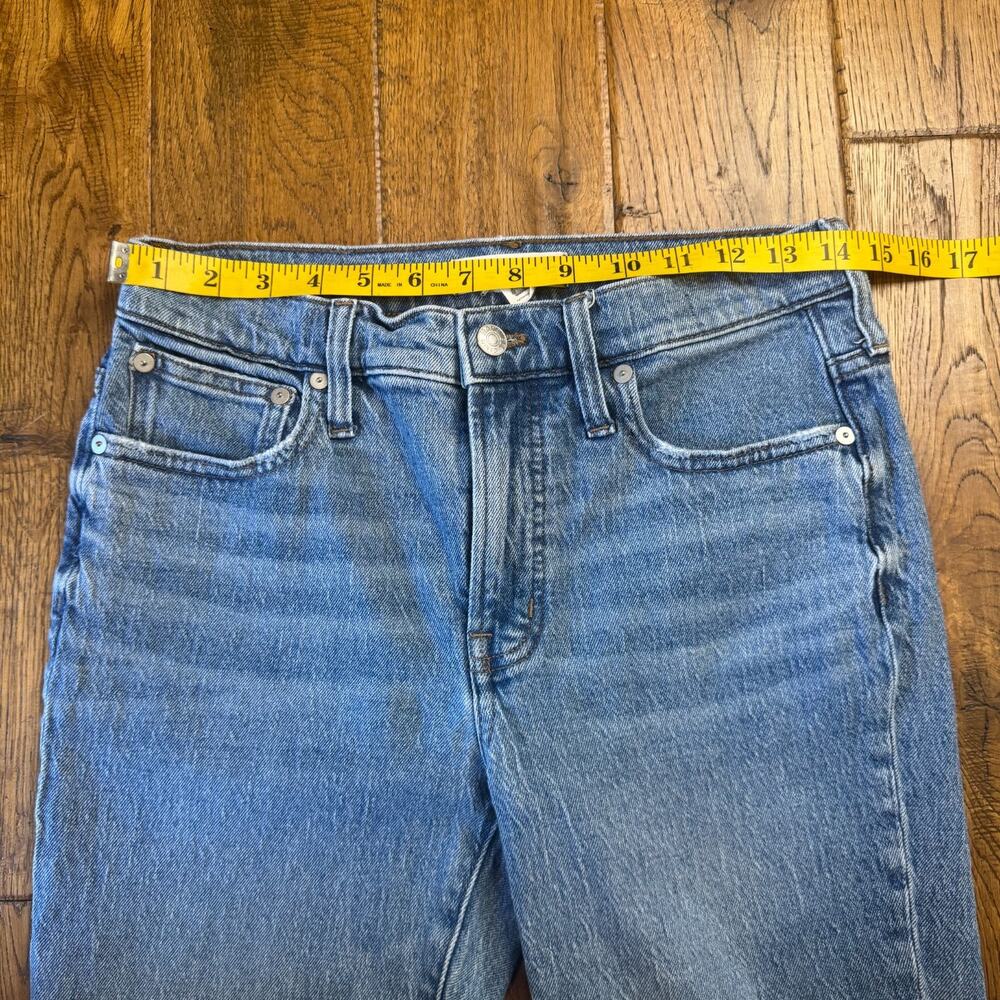 Madewell Jeans Womens Sz 26x27 The Mid Rise Perfect Vintage Jean Raw Hem - Picture 3 of 8